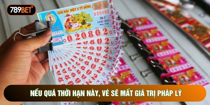 Nếu quá thời hạn này, vé sẽ mất giá trị pháp lý Nếu quá thời hạn này, vé sẽ mất giá trị pháp lý